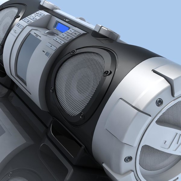 3d model of boombox jvc rv nb50